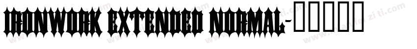Ironwork Extended Normal字体转换